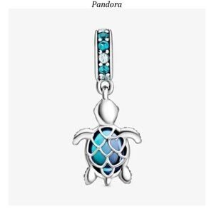 Pandora Murano Glass Sea Turtle Dangle Charm